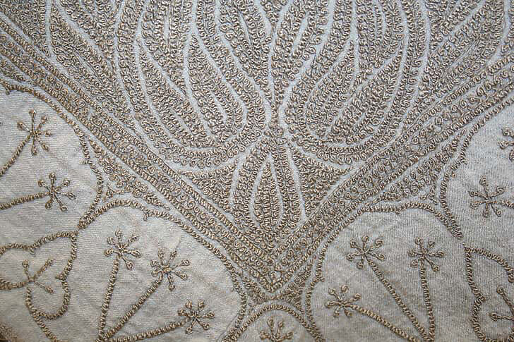 Shawl, wool, silk, Middle Eastern