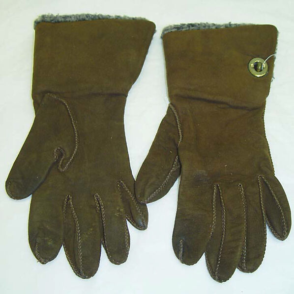Gloves, Bonnie Cashin (American, Oakland, California 1908–2000 New York), leather, wool, American 