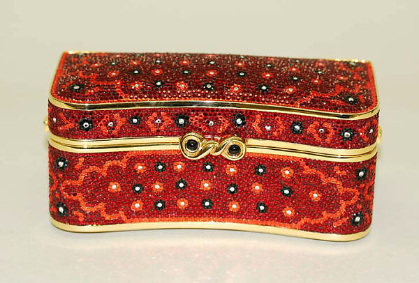 "Story Box", Judith Leiber (American, born Hungary, Budapest 1921–2018 Springs, New York), metal, glass, leather, American