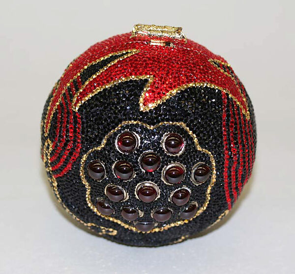 "Red Flame", Judith Leiber (American, born Hungary, Budapest 1921–2018 Springs, New York), metal, glass, leather, American