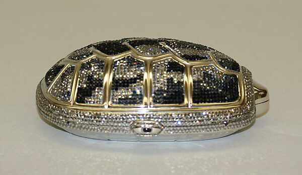 Evening bag, Judith Leiber (American, born Hungary, Budapest 1921–2018 Springs, New York), metal, glass, leather, American