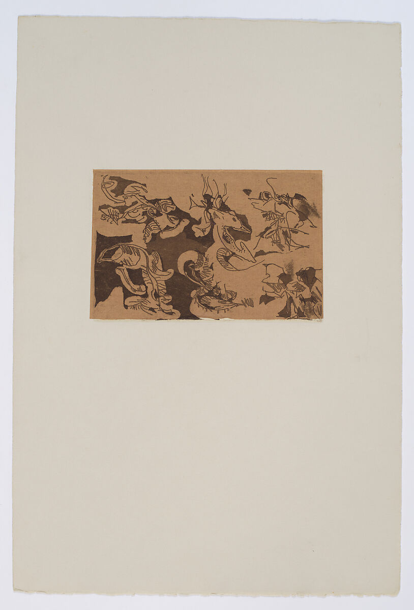 Untitled (Abstraction), Miriam Beerman (American, Providence, Rhode Island 1923–2022), Etching; proof