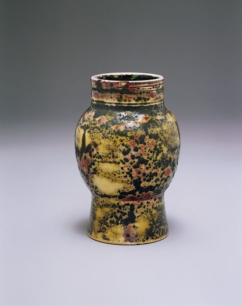 Vase, Designed by Louis C. Tiffany (American, New York 1848–1933 New York), Porcelaneous earthenware, American