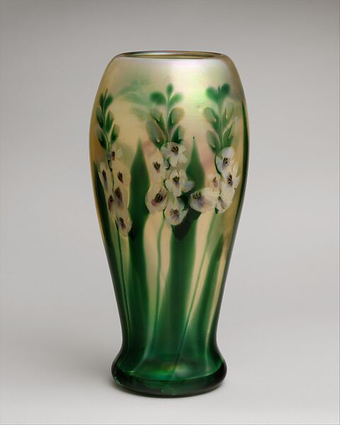 Vase, Designed by Louis C. Tiffany (American, New York 1848–1933 New York), Favrile glass, American 