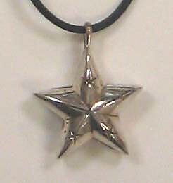 "Star of Stars Bell", Terry Mayer (American), a) sterling silver; b) acrylic; cotton, American 