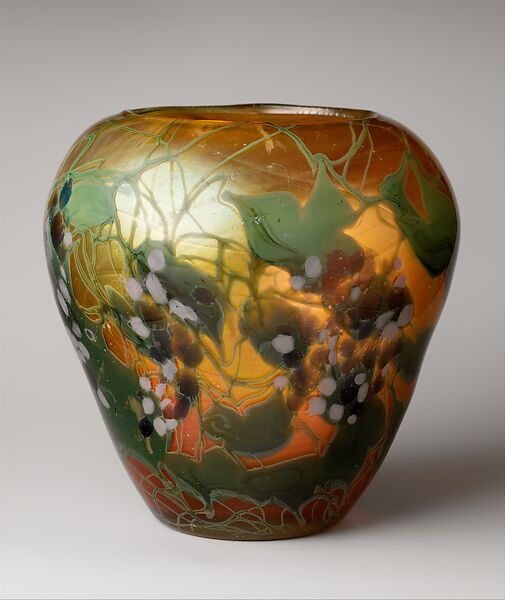 Vase, Designed by Louis C. Tiffany (American, New York 1848–1933 New York), Favrile glass, American 