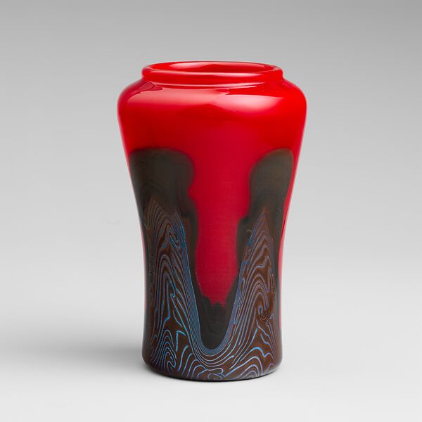 Vase, Designed by Louis C. Tiffany (American, New York 1848–1933 New York), Favrile glass, American 