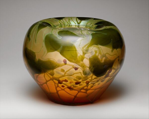 Vase, Designed by Louis C. Tiffany (American, New York 1848–1933 New York), Favrile glass, American 