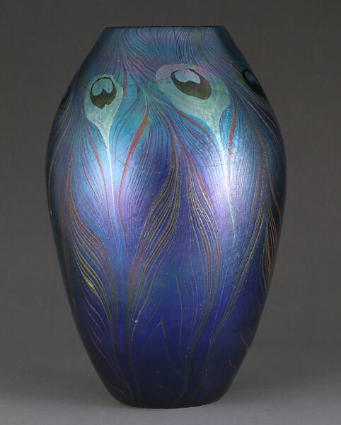 Vase, Designed by Louis C. Tiffany (American, New York 1848–1933 New York), Enamel on copper, American