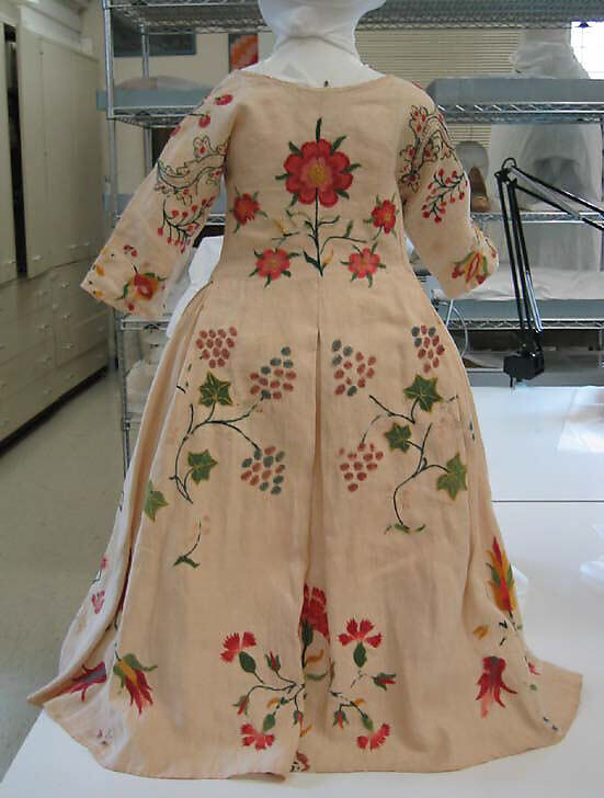 Dress, linen, wool, American