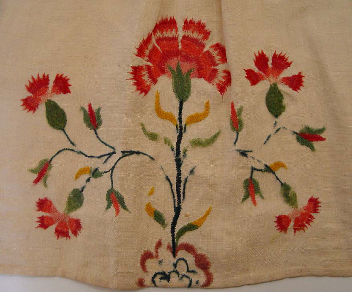 Dress, linen, wool, American