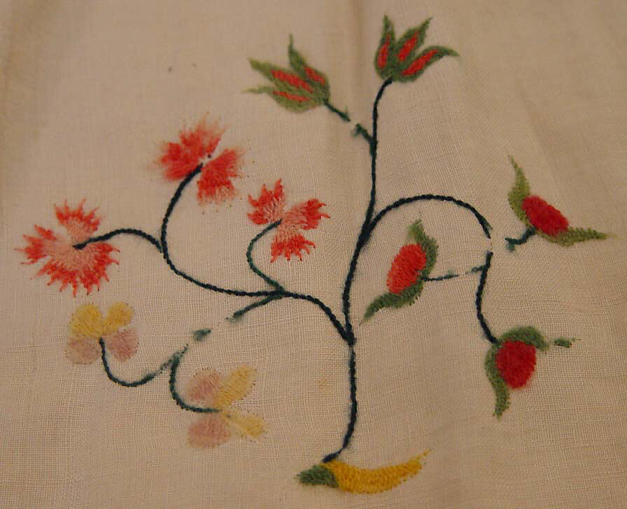 Dress, linen, wool, American