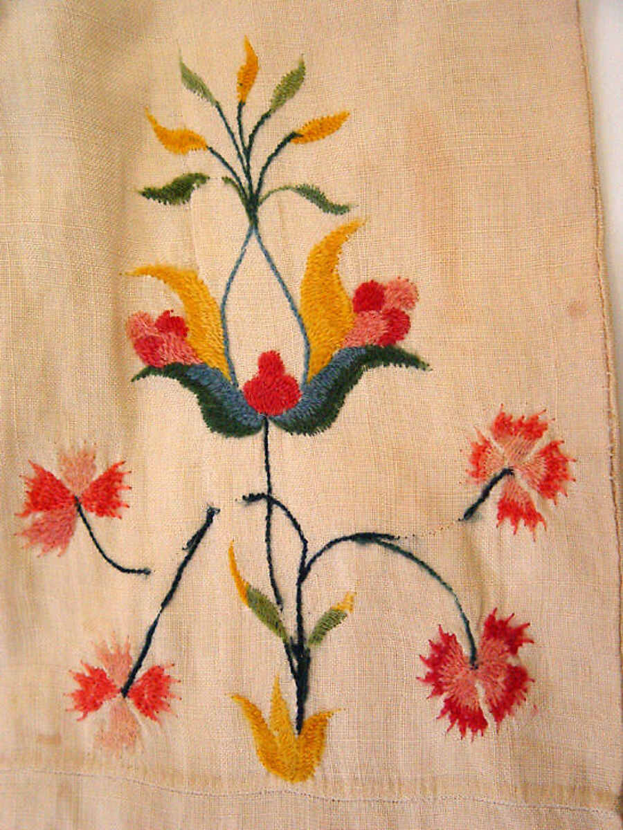 Dress, linen, wool, American