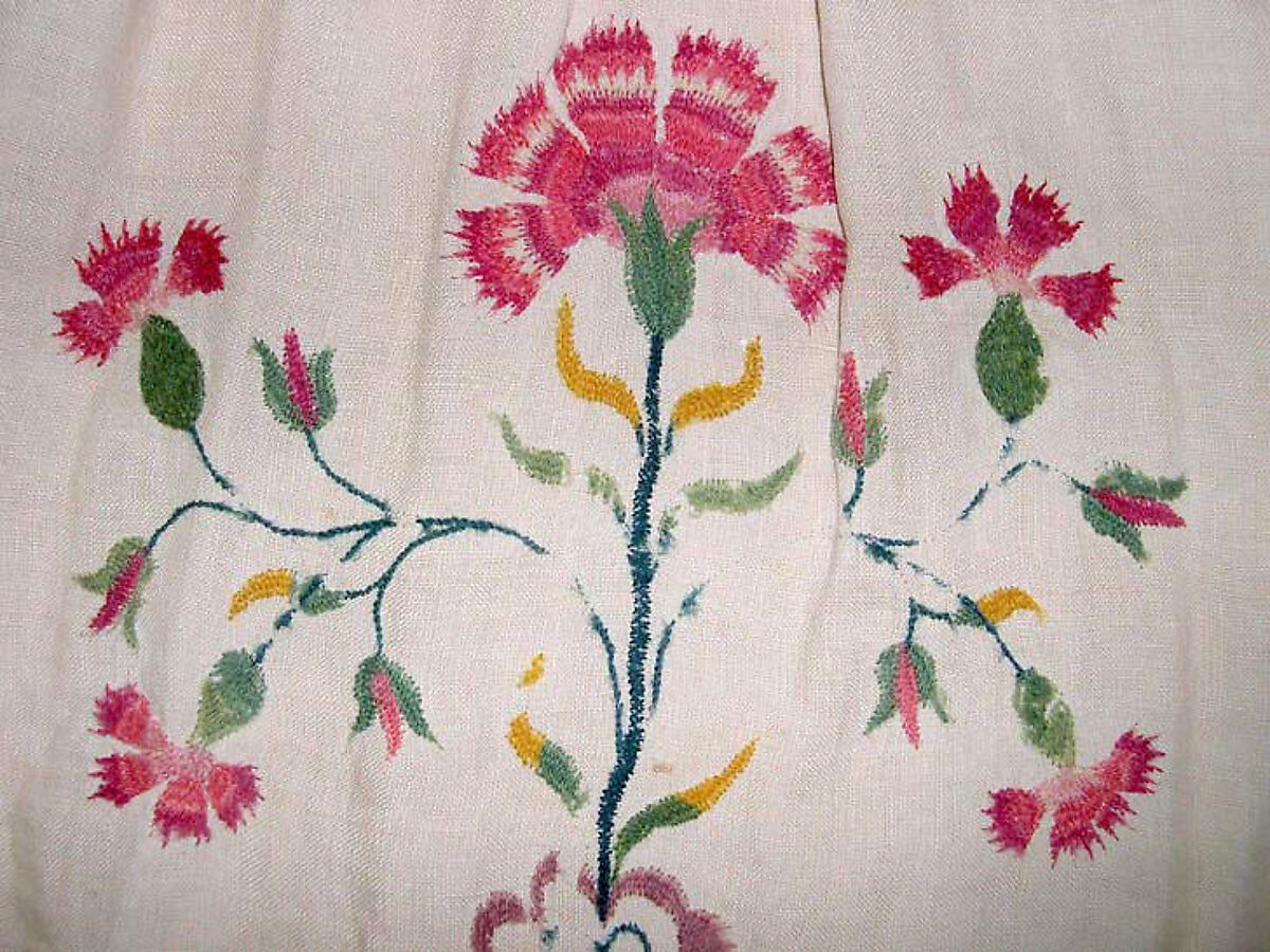 Dress, linen, wool, American