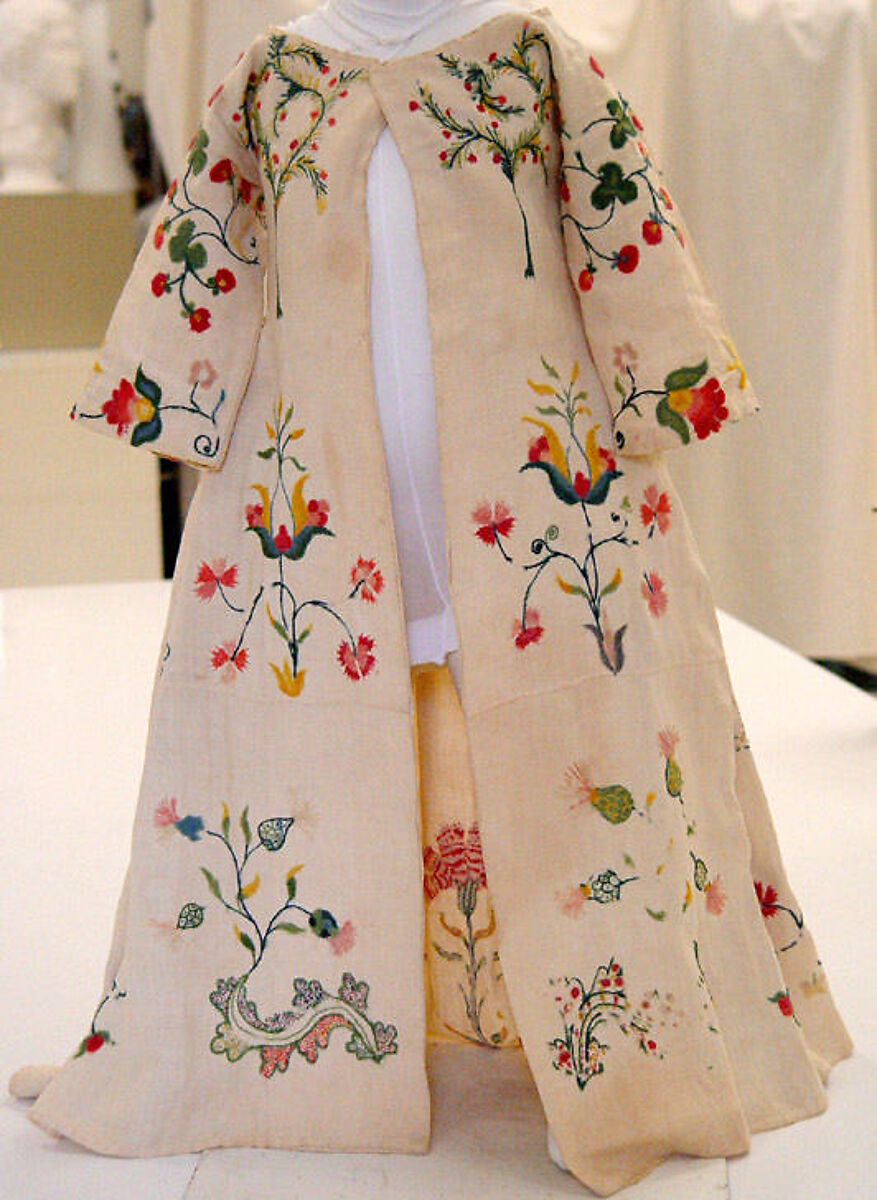 Dress, linen, wool, American