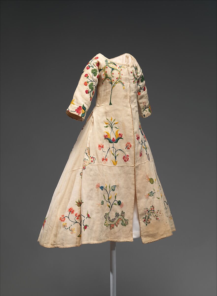 Dress, linen, wool, American