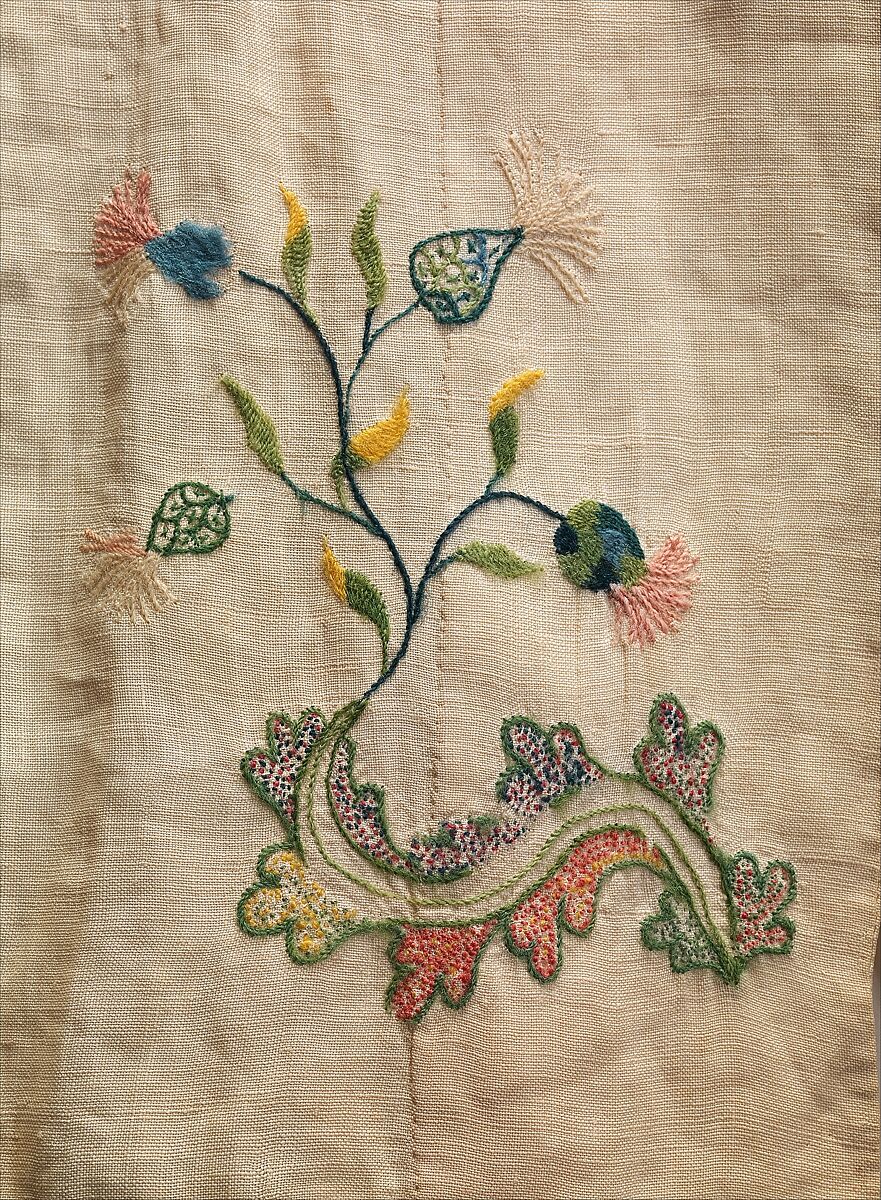 Dress, linen, wool, American