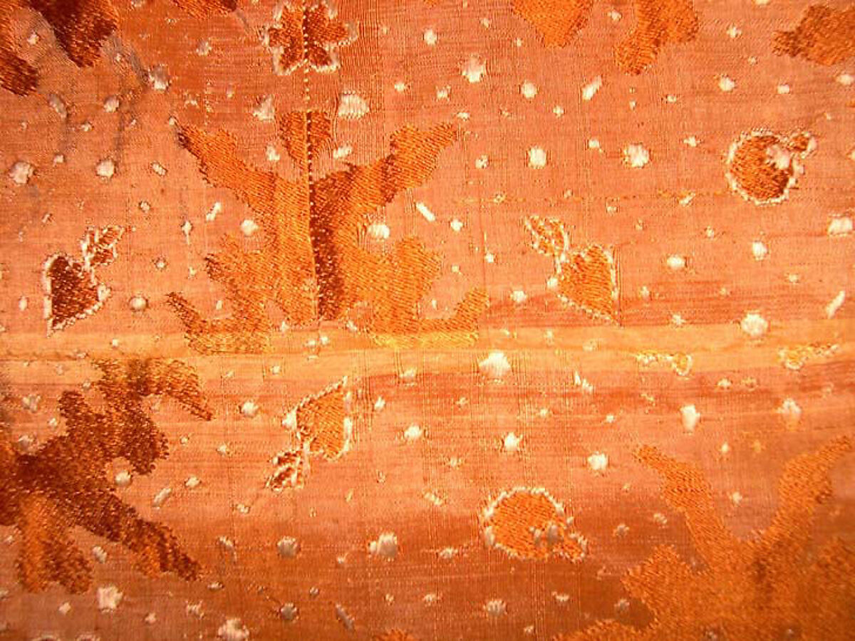 Banyan, silk, metal, British