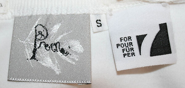 Ensemble, Preen (British, founded 1996), a) cotton, aluminum
b) elastic, aluminum
c) cotton, wool, elastic, British