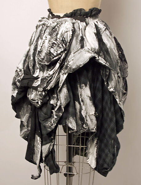 Ensemble, Preen (British, founded 1996), a) cotton, aluminum
b) elastic, aluminum
c) cotton, wool, elastic, British