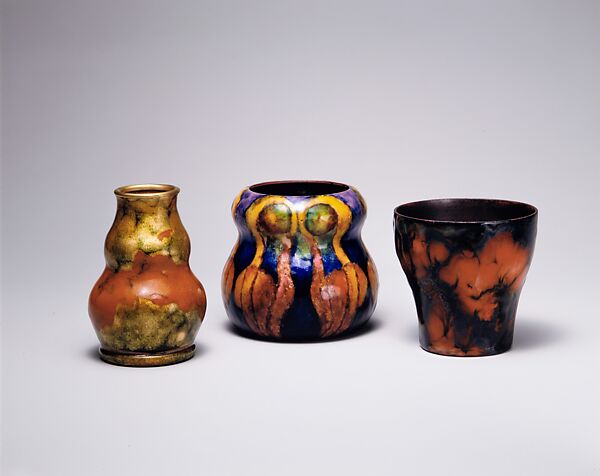 Vase, Designed by Louis C. Tiffany (American, New York 1848–1933 New York), Enamel on copper, American