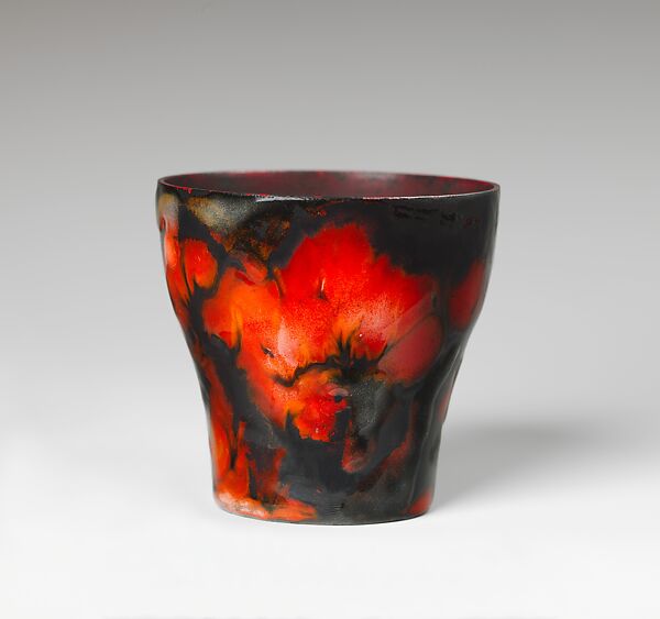 Vase, Designed by Louis C. Tiffany (American, New York 1848–1933 New York), Enamel on copper, American 