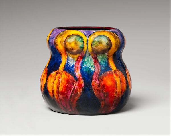 Vase, Designed by Louis C. Tiffany (American, New York 1848–1933 New York), Enamel on copper, American 