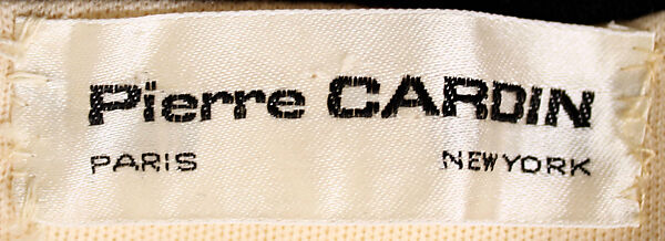 Evening ensemble, Pierre Cardin (French (born Italy), San Biagio di Callalta 1922–2020 Neuilly), wool, plastic (polyvinyl chloride), French