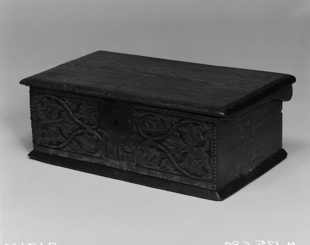 Box, Attributed to John Thurston (1607–1685), White oak, red oak, yellow pine, American