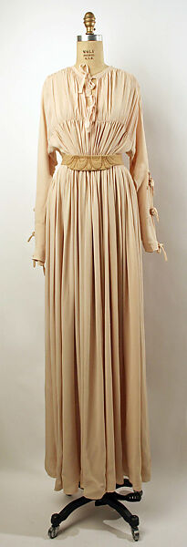Dinner dress, Valentina Gowns (American, 1928–1957), rayon, wool, American 