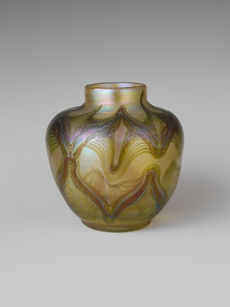 Vase, Designed by Louis C. Tiffany (American, New York 1848–1933 New York), Favrile glass, American 