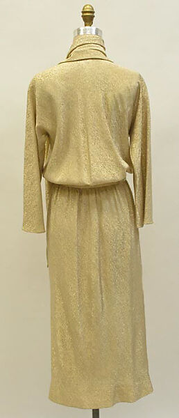 Cocktail dress, Halston (American, Des Moines, Iowa 1932–1990 San Francisco, California), Lurex, American