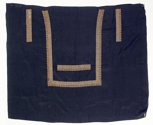 Textile panel, House of Patou (French, founded 1914), silk, metal, French