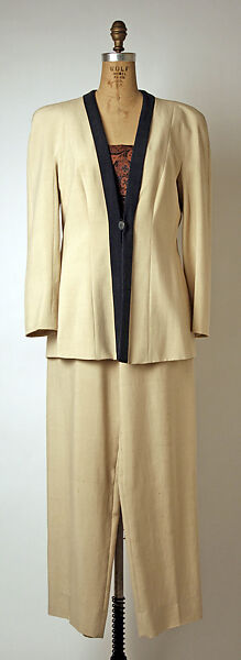 Suit, Giorgio Armani (Italian, founded 1974), silk, Italian 