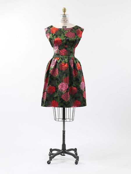 Cocktail dress, House of Balenciaga (French, founded 1937), silk, French 