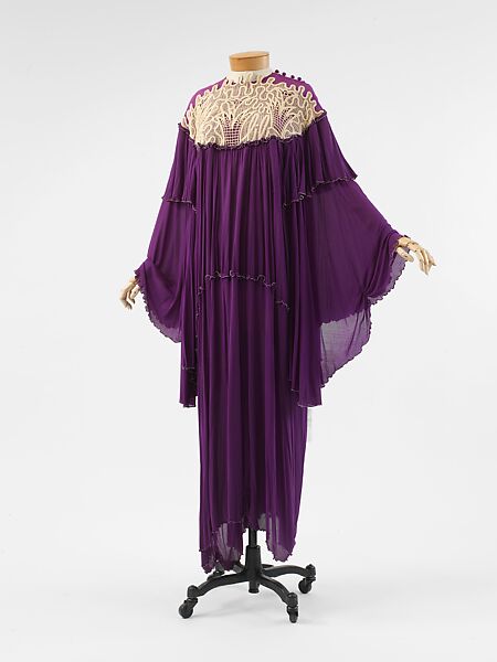 Evening dress, Zandra Rhodes (British, founded 1969), silk, British 