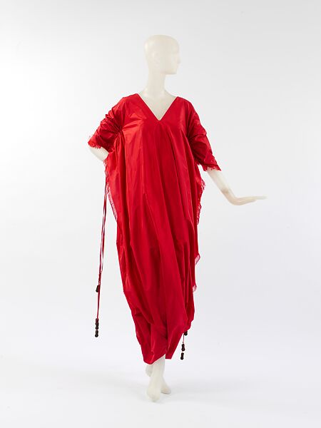 Evening robe, Christophe de Menil, silk, American 