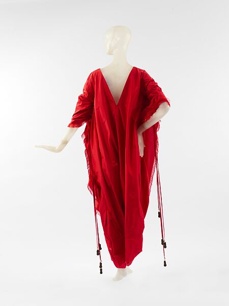 Evening robe, Christophe de Menil, silk, American