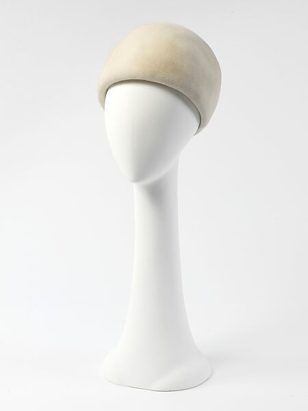 Hat, House of Givenchy (French, founded 1952), synthetic fiber, French 