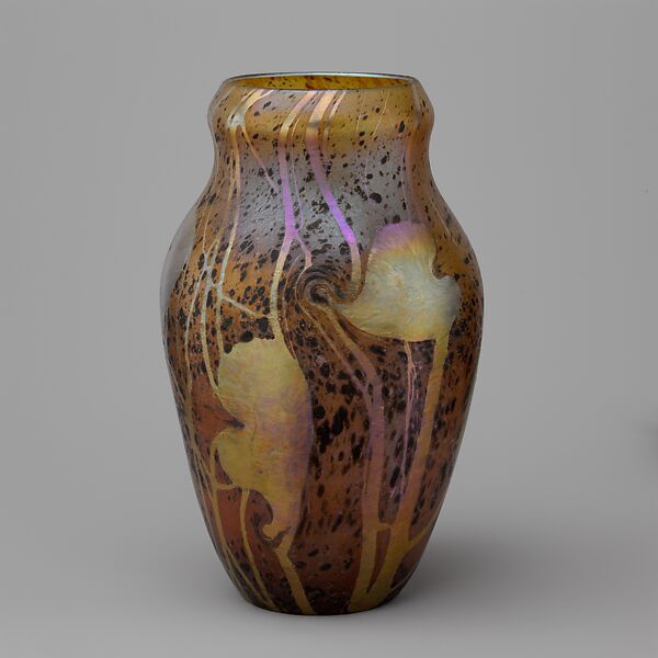 Vase, Designed by Louis C. Tiffany (American, New York 1848–1933 New York), Favrile glass, American 