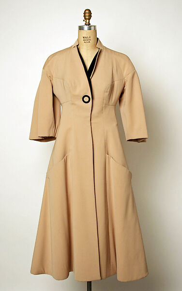 Coat, Charles James (American, born Great Britain, 1906–1978), wool, American 