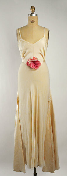 Evening ensemble, Attributed to Mainbocher (French and American, founded 1930), silk, French