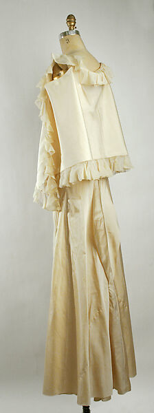 Evening ensemble, Attributed to Mainbocher (French and American, founded 1930), silk, French