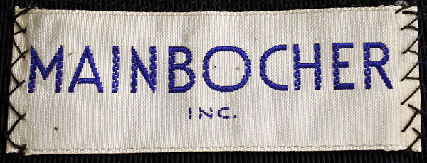 Evening dress, Mainbocher (French and American, founded 1930), silk, plastic, glass, American