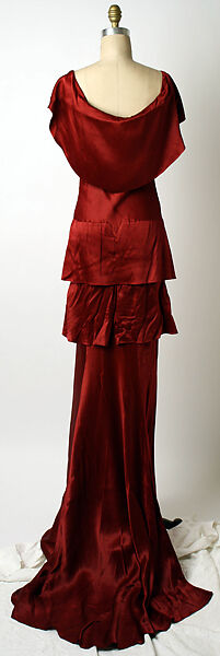 Evening dress, Mainbocher (French and American, founded 1930), silk, French