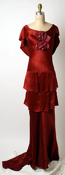 Evening dress, Mainbocher (French and American, founded 1930), silk, French 