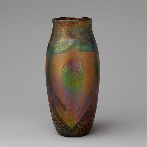 Vase, Designed by Louis C. Tiffany (American, New York 1848–1933 New York), Favrile glass, American 