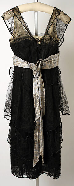 Evening dress, Lucile Ltd., New York (American, 1910–1932), silk, cotton, metal, American