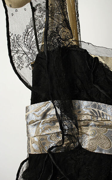 Evening dress, Lucile Ltd., New York (American, 1910–1932), silk, cotton, metal, American