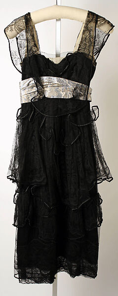 Evening dress, Lucile Ltd., New York (American, 1910–1932), silk, cotton, metal, American 